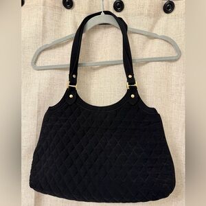 Vera Bradley Black Quilted Shoulder Bag